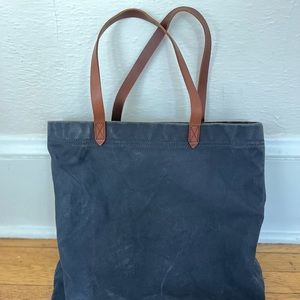 Madewell Blue Canvas Transport Tote